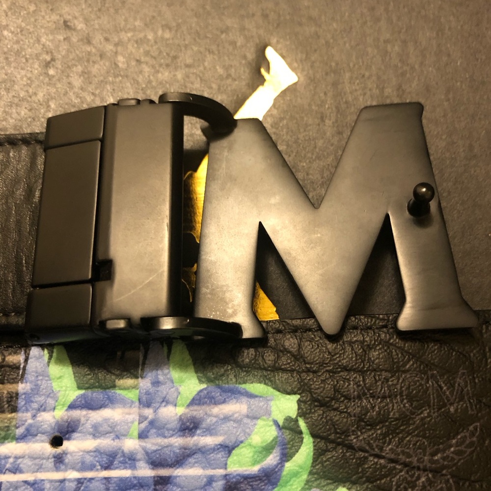MCM leather belt